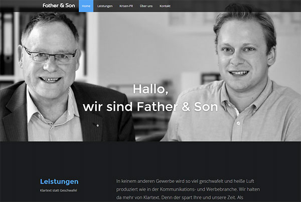 Father & Son - Presse - Werbung - PR